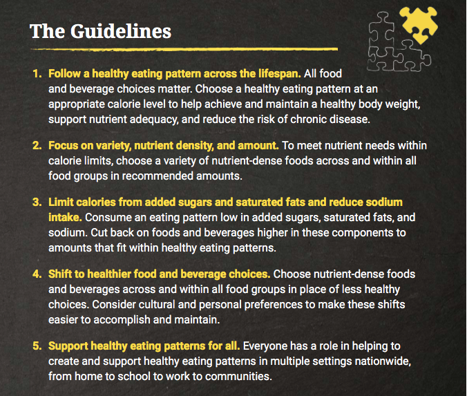 New Dietary Guidelines For Americans What You Should Know Momsrising